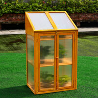 Garden Wooden Polycarbonate Plant Flower Growhouse