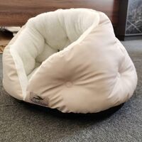 Puppy Pet Dog Cat Bed Shell Soft Basket Begie