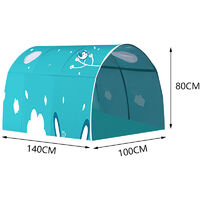 Kids Bed Tent Tunnel Play House Foldable Pop Up Indoor Green