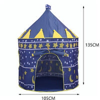 Livingandhome Children Kids Pop Up Castle Play Tent