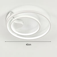 Modern Round LED Chandelier Ceiling Light , 40CM Cool White