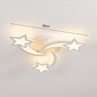 Modern Star LED Chandelier Ceiling Light , 3 Head Dimmable