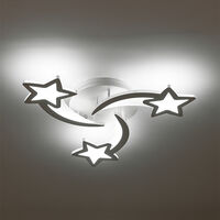 Livingandhome Modern Star LED Chandelier Ceiling Light , 3 Head Cool White
