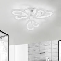 Livingandhome Modern Flower Shape LED Chandelier Ceiling Light , 3 Head Cool White