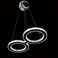 LED Crystal Ceiling Lights Chandelier Lamp, Number 8 Shape