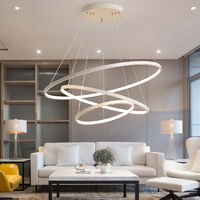Modern 3 Circle Shape LED Chandelier Ceiling Light , 20+40+60CM Cool White