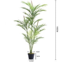 Outdoor Realistic Artificial Palm Tree Plant in Pot, 150CM