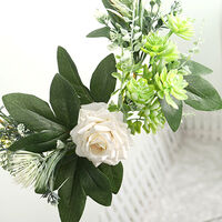 30cm Artificial Rose Succulent Wedding Nursery Wreath