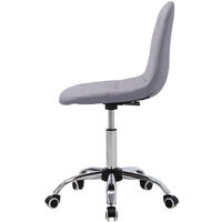 PU Leather Swivel Adjustable Office Chair, Grey
