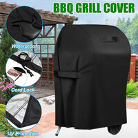 Waterproof Gas BBQ Grill Cover with Velcro and Handle