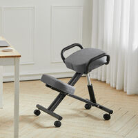 Ergonomic Kneeling Chair Rolling Gas Lift Seat Home Office Stool Chair