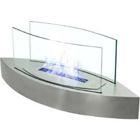 Unique Smokeless Stainless Steel Tabletop Ethanol Fireplace