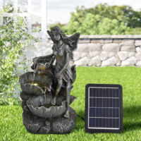 Fairy Solar Resin Water Fountain