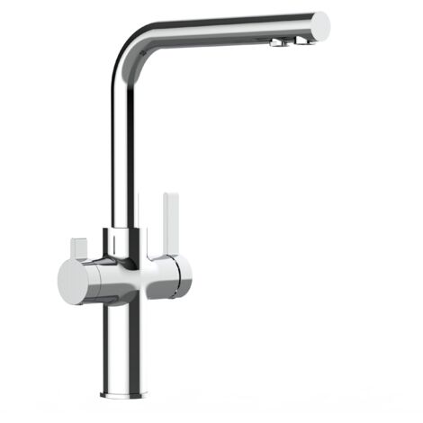 Rubinetto 3 Vie Per Acqua Calda, Fredda E Filtrata – Cromo – Modello TAP-3WAY