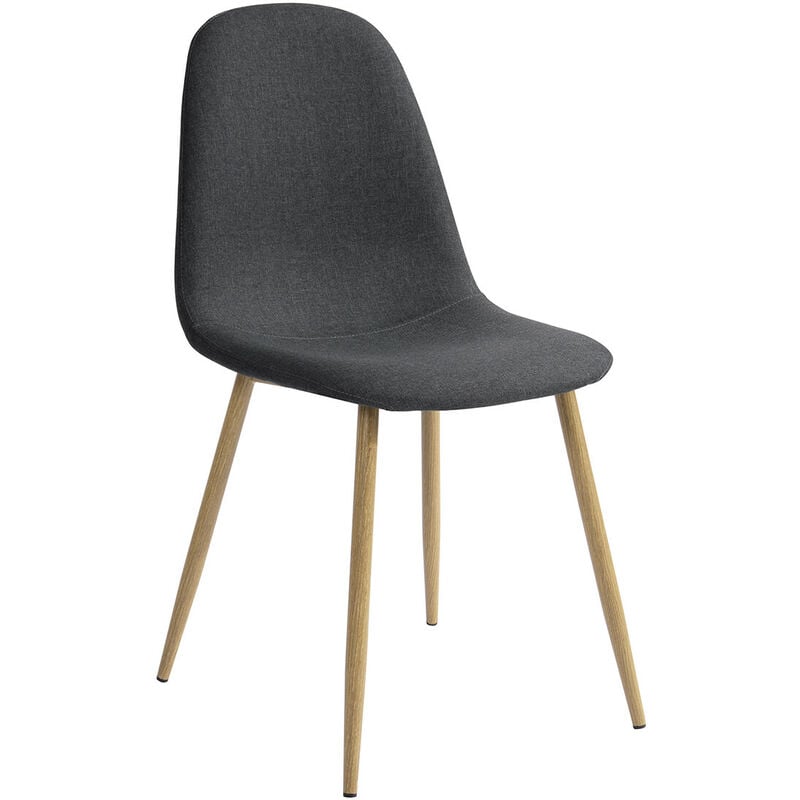 Lot de 4 chaises scandinaves Maury Tissu bouclette crème