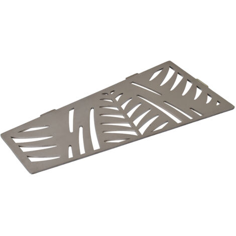 U-Tile – Tablette de douche en acier inox 26,2 x 12,7 cm – Fixation sans perçage – Épaisseur 2 mm – Design ergonomique pour joints minimalistes