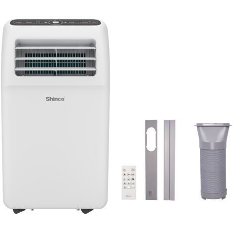 SHINCO Climatiseur Mobile Wifi 12000 BTU/h, Eco R290, 3,5 kW, 4 en 1 Refroidissement, Chauffage, ventilateur, Déshumidificateur, Blanc