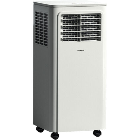 SHINCO Climatiseur Mobile avec Fonction 3-en-1, Climatisation, Déshumidificateur, Ventilateur, Mode veille, Minuteur 24h, Avec Télécommande, Kit Fenêtre, Tuyau - K3S 9000BTU 2,6kW