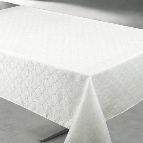 Nappe rectangulaire extérieure esprit bord de mer Ecru 145x240 cm