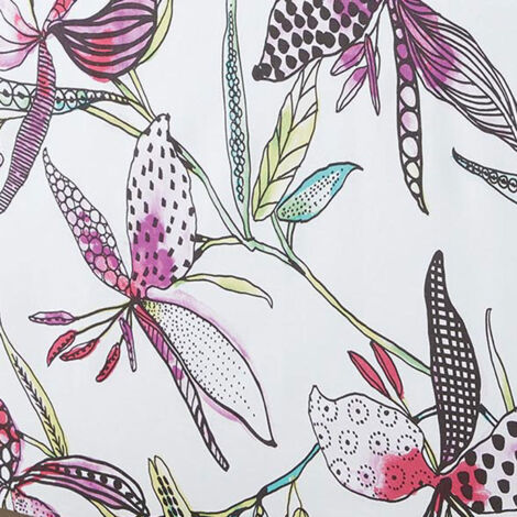 Nappe Ronde à Fleurs Aquarelle, Fleurs Et Feuilles De