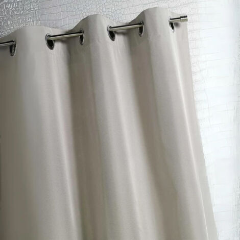 Rideau d'extérieur en tissu déperlant Beige 140x260 cm
