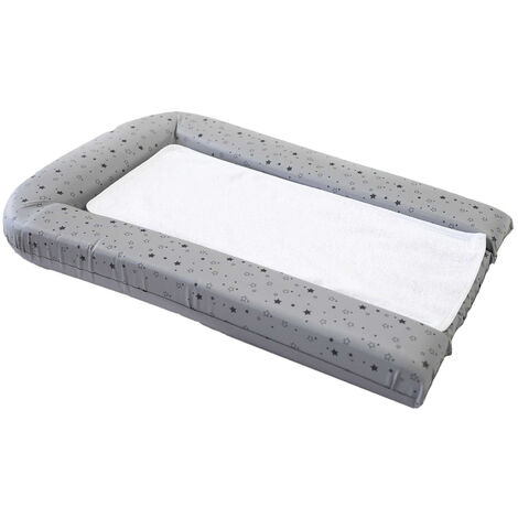 Matelas à langer avec éponges amovibles Gris clair 42x70 cm