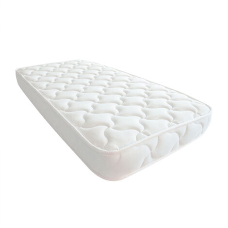 Matelas bébé 70x140 cm – Mousse haute densité – Accueil moelleux – Housse en fibres de bambou antiacariens – Olympe