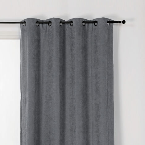 Rideau Alaska isolant et 100 % occultant Gris anthracite 140x350 cm (1/3)
