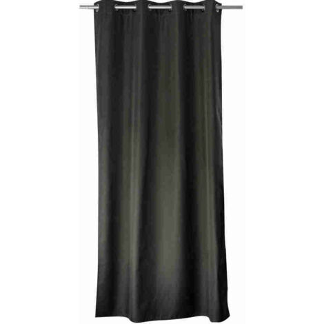 Rideau thermique doublé polaire 140x180cm - 140x180cm - Gris anthracite