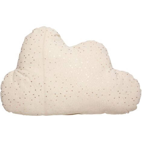 Coussin décoratif Nuage Berlingot Beige 45 x 28 cm - Atmosphera