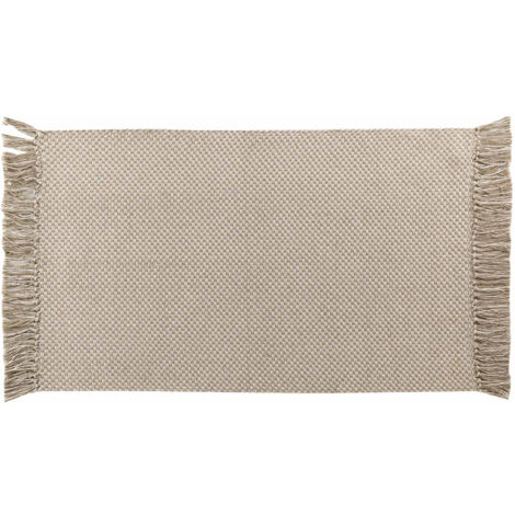 Tapis rectangle " - Effet naturel" Marron Clair 50x80 cm (1/5)