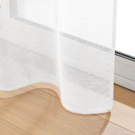 Voilage blanc Blanc 400x240 cm