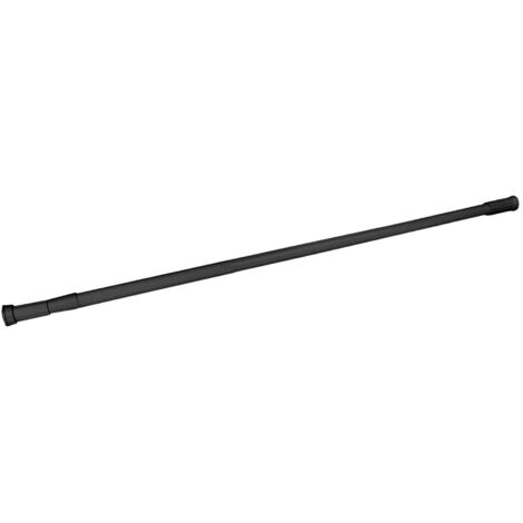 Tringle de douche extensible Noir 110-200 cm (1/3)