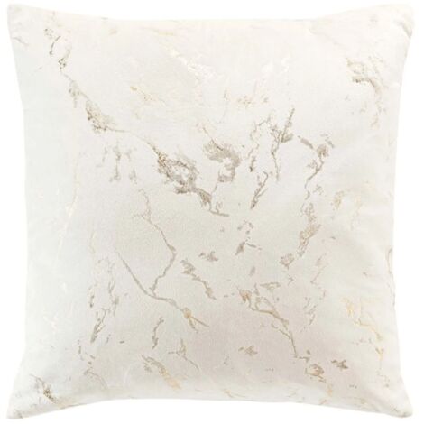 Coussin dehoussable compresse 45 x 45 cm velours imprime metallise marius Sans (1/4)