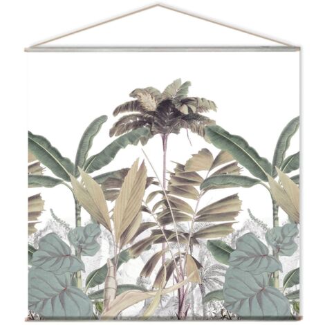Toile décoration murale imprimée panorama Blanc 150x150 cm
