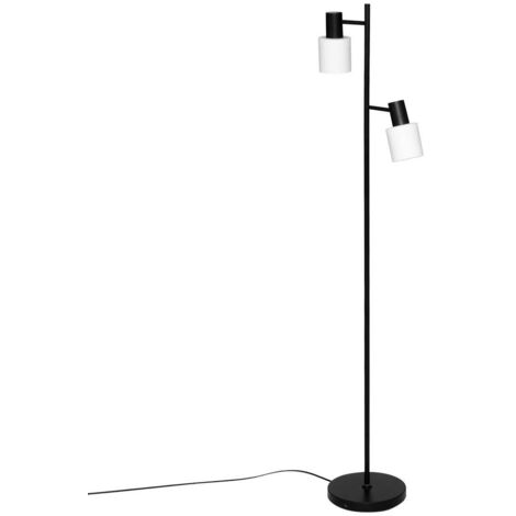 Lampadaire droit Taïs 143 cm métal noir Atmosphera