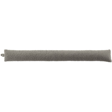 Boudin de Porte imitation fourrure Bouclette Wooly Gris 80x10 cm (1/2)
