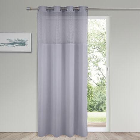 Rideau pour cabine d'essayage Gris 150x260 cm (1/2)