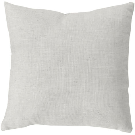 Coussin carré  - Effet lin Blanc 40x40 cm (1/2)
