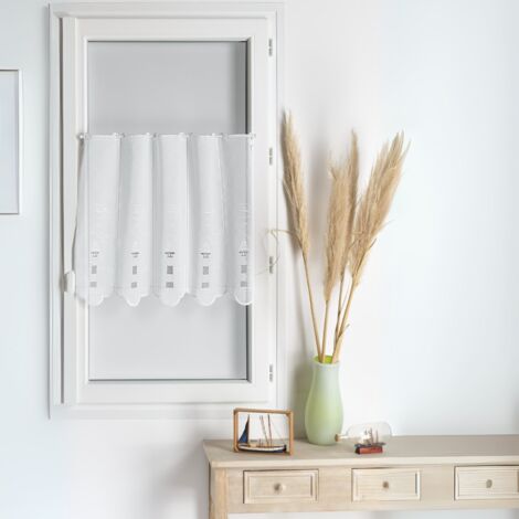 Brise Bise brodé motif phare Gris 58x120 cm