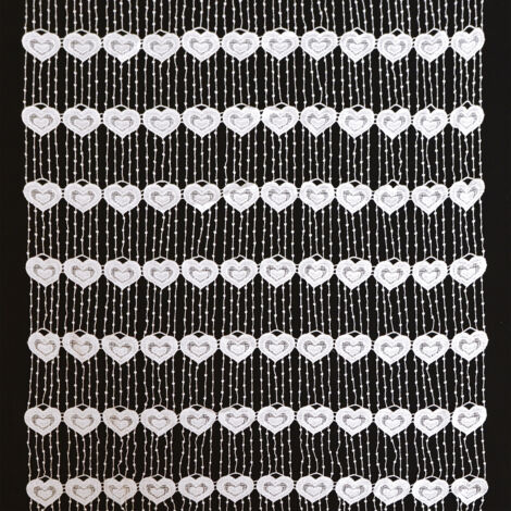 Modulable en macramé style romantique Blanc 45x120 cm