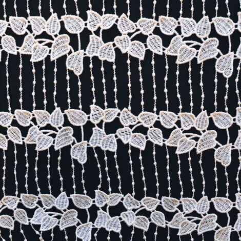 Modulable en macramé esprit nature Blanc 60x180cm