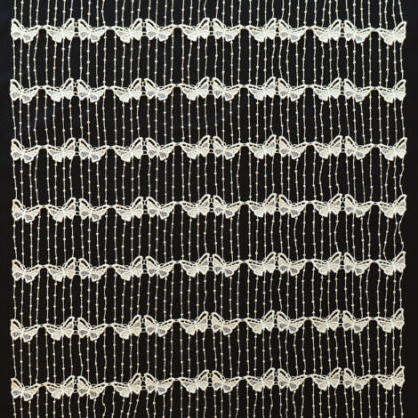 Modulable en macramé papillon Ecru 45x160 cm