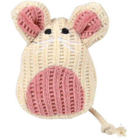 Jouet peluche souris pour chat Rose 11 cm (1/4)