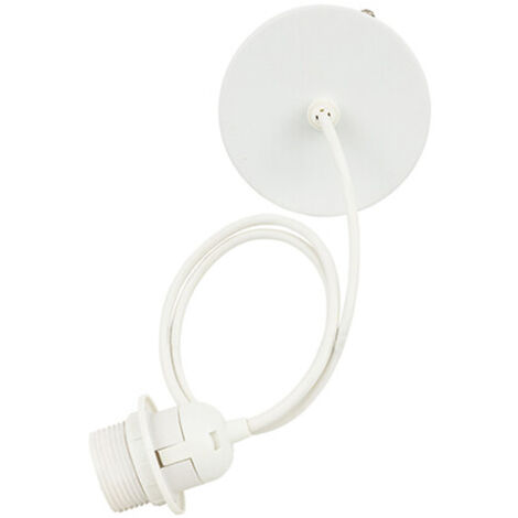 Cable électrique pour suspension métal blanc L80cm - Atmosphera créateur d'intérieur