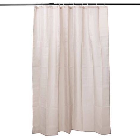Rideau de douche 180x200cm colorama beige naturel - 5five (1/3)