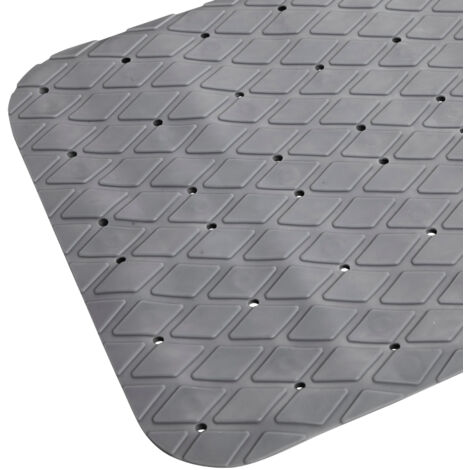 Tapis de bain antidérapant Gris Foncé 70x35 cm (1/3)