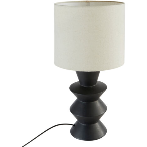 Lampe à poser Yulia 40 cm céramique noir Atmosphera (1/5)