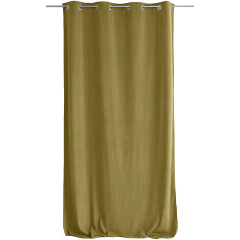 Rideau tamisant en velours Bronze 140x260 cm