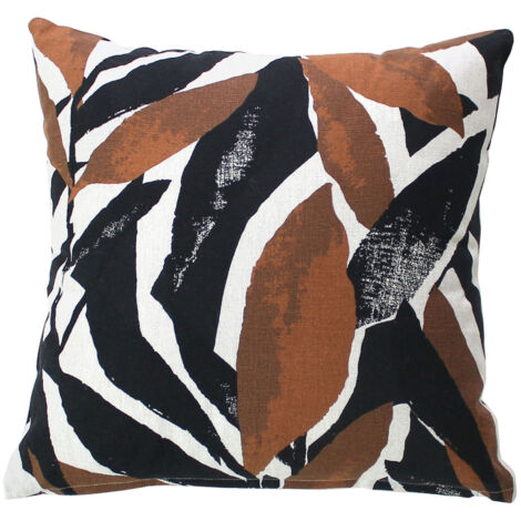 Coussin décoratif déhoussable motif graphique Noir 40x40 cm (1/3)